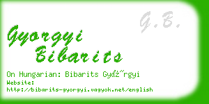 gyorgyi bibarits business card